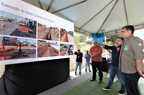Prefeitura de Cuiab | Emanuel Pinheiro lana nova etapa de obras do Sistema Lipa de Esgoto com investimento de R$ 20 milhes