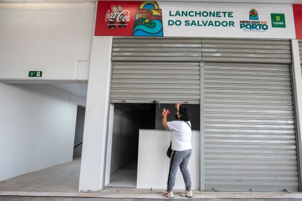 Prefeitura de Cuiab | "Todos estamos muito felizes. Nossa expectativa dobrar as vendas, diz comerciante que aguarda ansioso entrega do novo Mercado do Porto