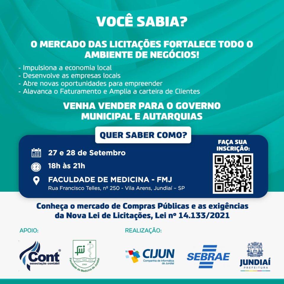 Prefeitura, Sebrae e Cijun promovem encontro sobre compras públicas