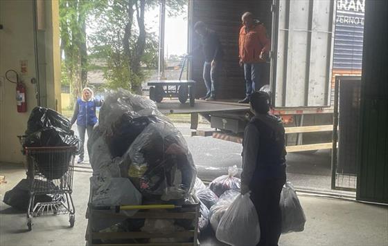 Curitiba envia doaes para famlias afetadas pelas chuvas no Paran