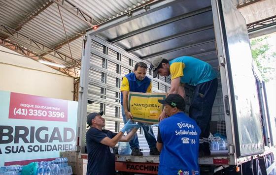 Campanha recebe doaes da Unio dos Escoteiros e do Madalosso