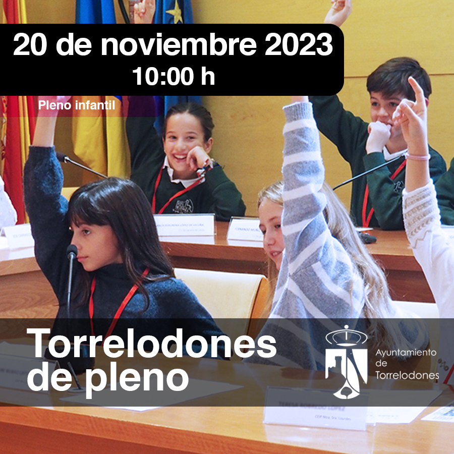 Los escolares de Torrelodones participan en el X Pleno infantil