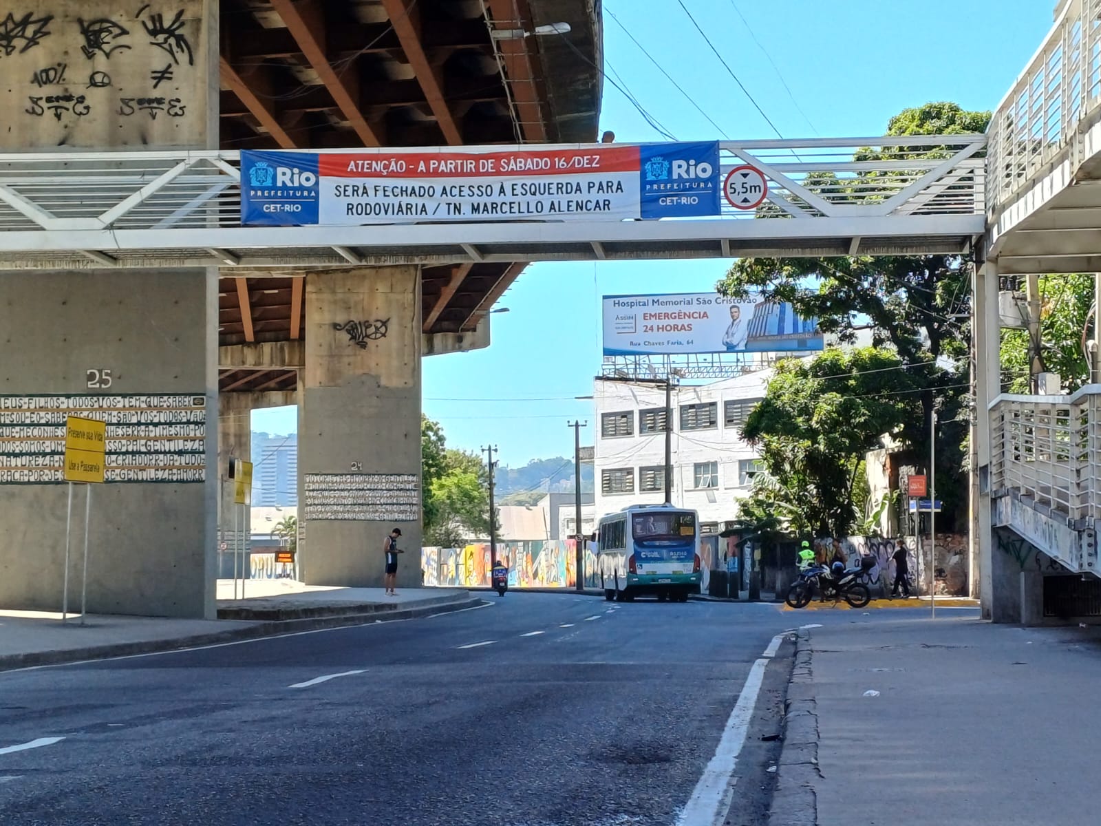 Começa a funcionar o novo acesso da Avenida Brasil à Rodoviária e ao Túnel Marcello Alencar - Prefeitura da Cidade do Rio de Janeiro