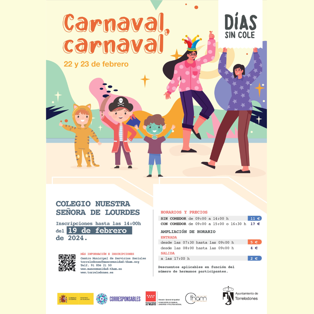 En Carnaval, vuelven los Días sin cole