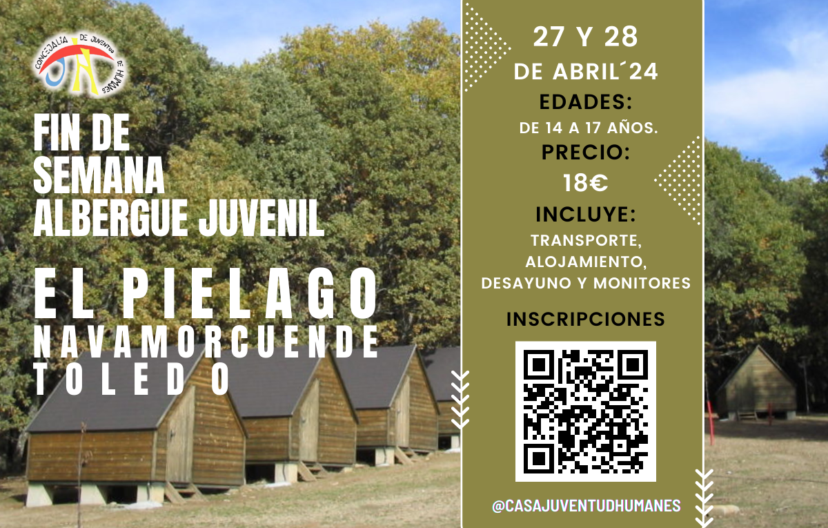 Abiertas las inscripciones de la excursión al Albergue Juvenil “El Piélago” para adolescentes de 14 a 17 años