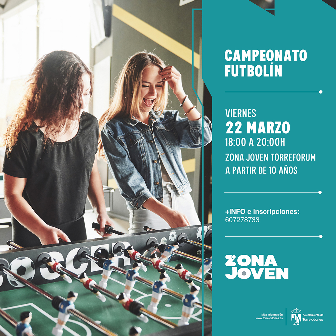 Zona Joven Torreforum organiza un Campeonato de futbolín